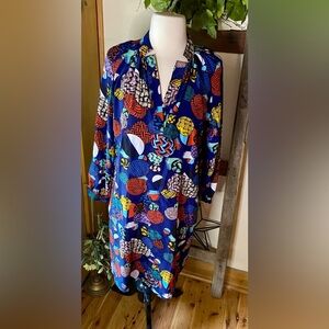 💥Tucker “Balls of Yarn” Dress, 100% Silk💥 RARE